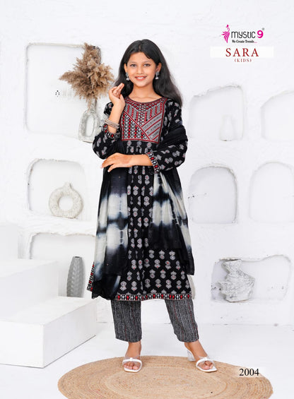 Sara Vol 2 Mystic 9 Rayon Girls Readymade Pant Suits Wholesaler Gujarat