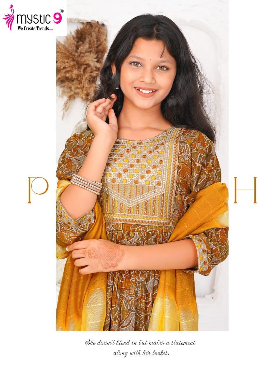 Sara Vol 2 Mystic 9 Rayon Girls Readymade Pant Suits Wholesaler Gujarat