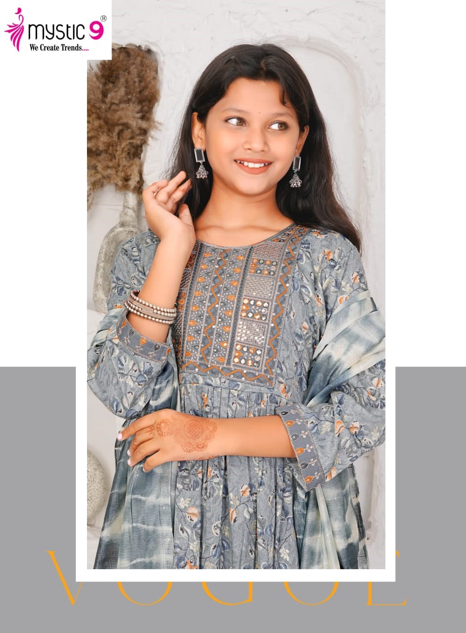 Sara Vol 2 Mystic 9 Rayon Girls Readymade Pant Suits Wholesaler Gujarat