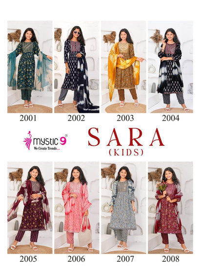Sara Vol 2 Mystic 9 Rayon Girls Readymade Pant Suits Wholesaler Gujarat