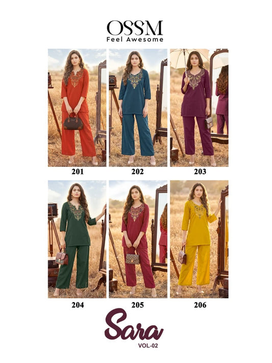 Sara Vol 2 Ossm Dhabu Cotton Co Ord Set Wholesaler Ahmedabad