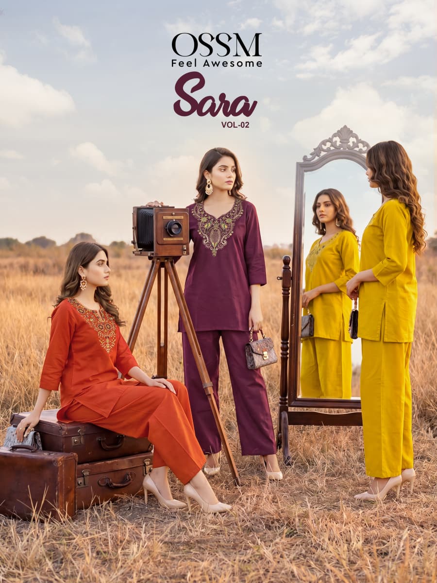 Sara Vol 2 Ossm Dhabu Cotton Co Ord Set Wholesaler Ahmedabad