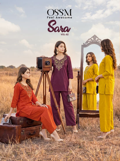 Sara Vol 2 Ossm Dhabu Cotton Co Ord Set Wholesaler Ahmedabad