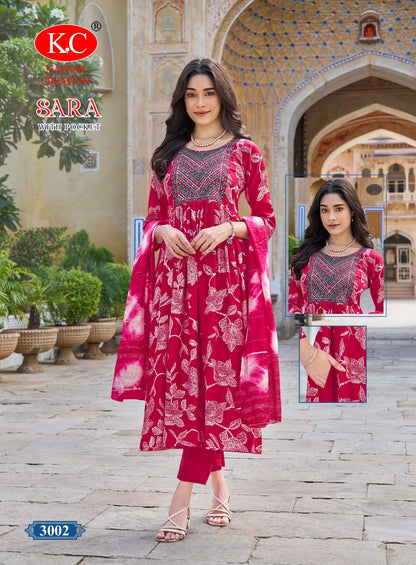Sara Vol 3 Navkar Kc Vetican Readymade Anarkali Suits Manufacturer