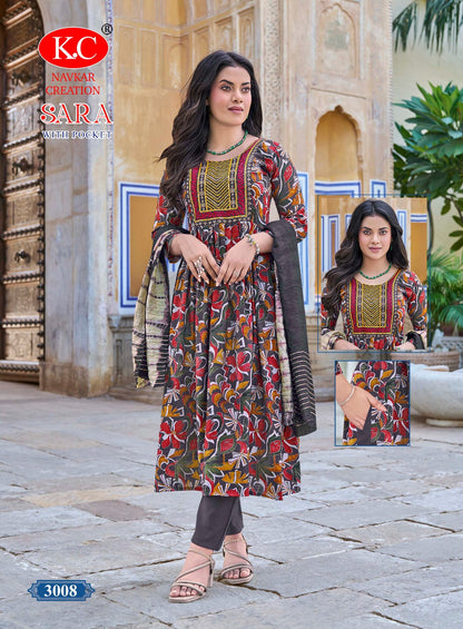 Sara Vol 3 Navkar Kc Vetican Readymade Anarkali Suits Manufacturer