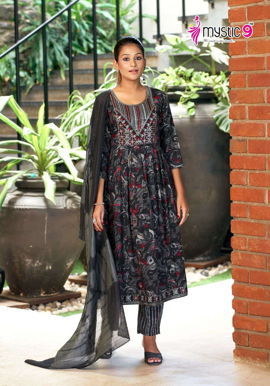 Sara Vol 8 Mystic 9 Rayon Capsule Readymade Pant Style Suits Manufacturer Ahmedabad