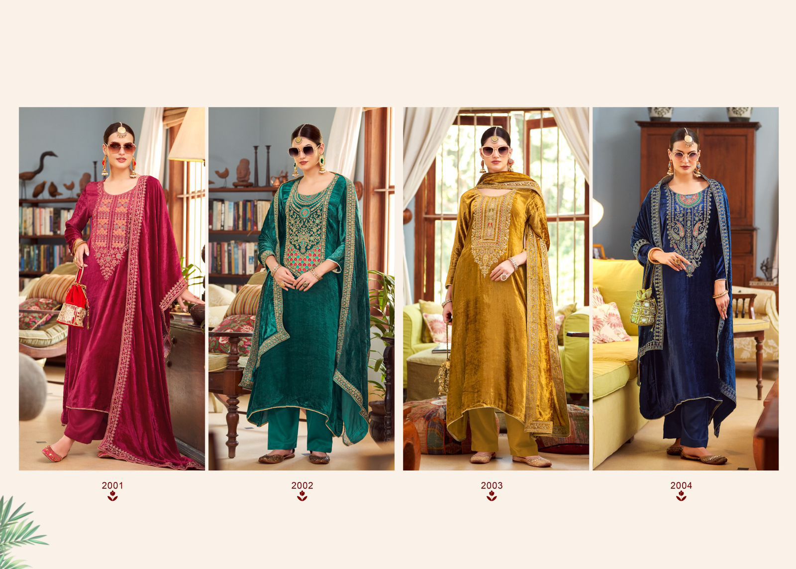 Sarara Vol 2 Salvi Fashion Viscose Velvet Suits Exporter Ahmedabad