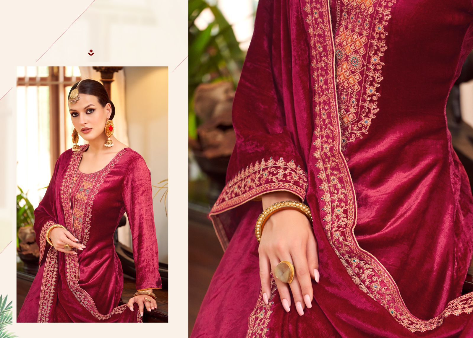 Sarara Vol 2 Salvi Fashion Viscose Velvet Suits Exporter Ahmedabad