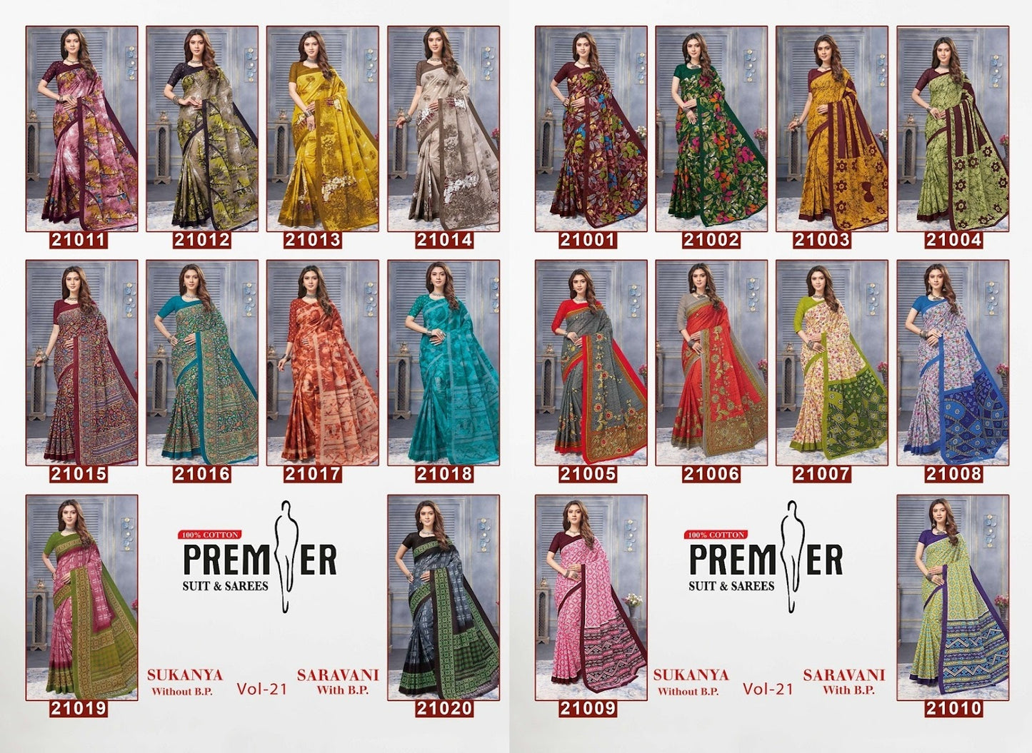 Saravani Vol 21 Sukanya Premier Cotton Sarees Exporter