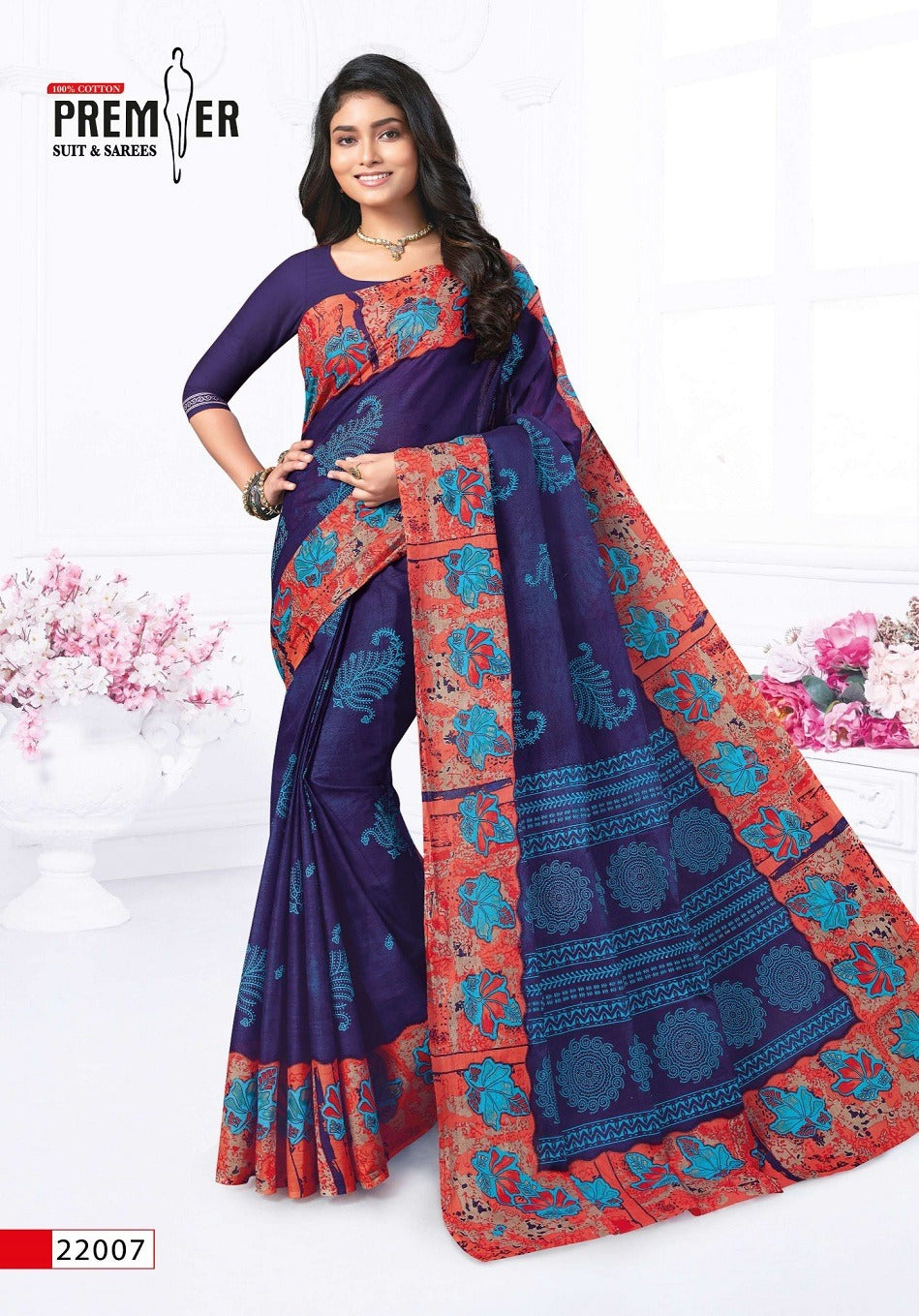 Saravani Vol 22 Premier Cotton Sarees Manufacturer Gujarat