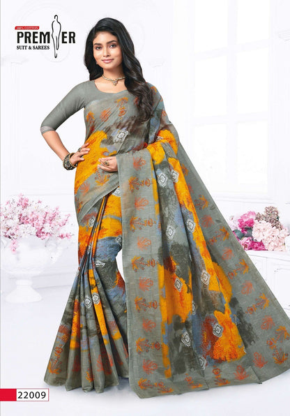 Saravani Vol 22 Premier Cotton Sarees Manufacturer Gujarat