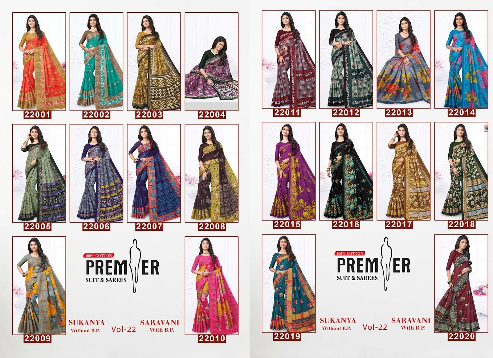 Saravani Vol 22 Premier Cotton Sarees Manufacturer Gujarat