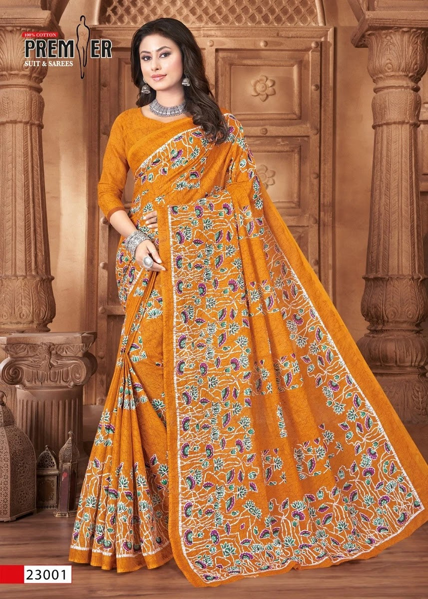 Saravani Vol 23 Premier Cotton Sarees Manufacturer