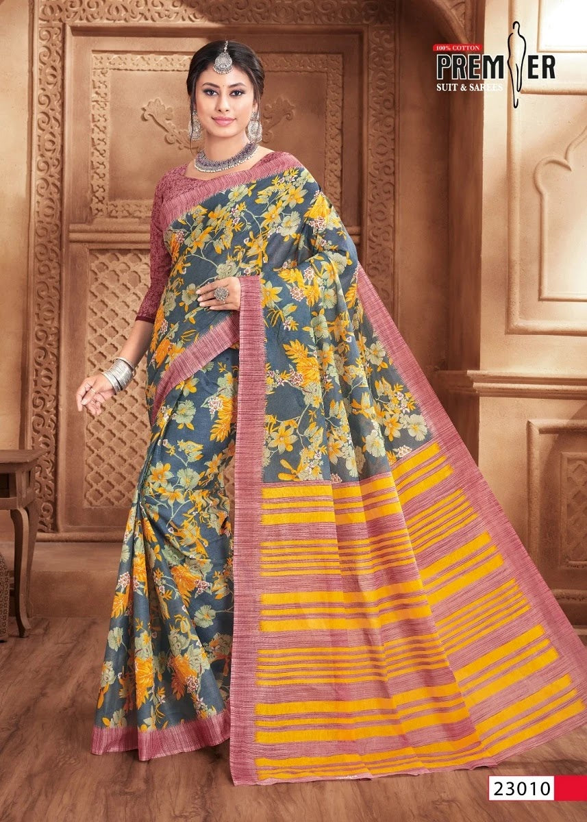 Saravani Vol 23 Premier Cotton Sarees Manufacturer