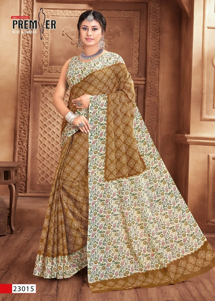 Saravani Vol 23 Premier Cotton Sarees Manufacturer