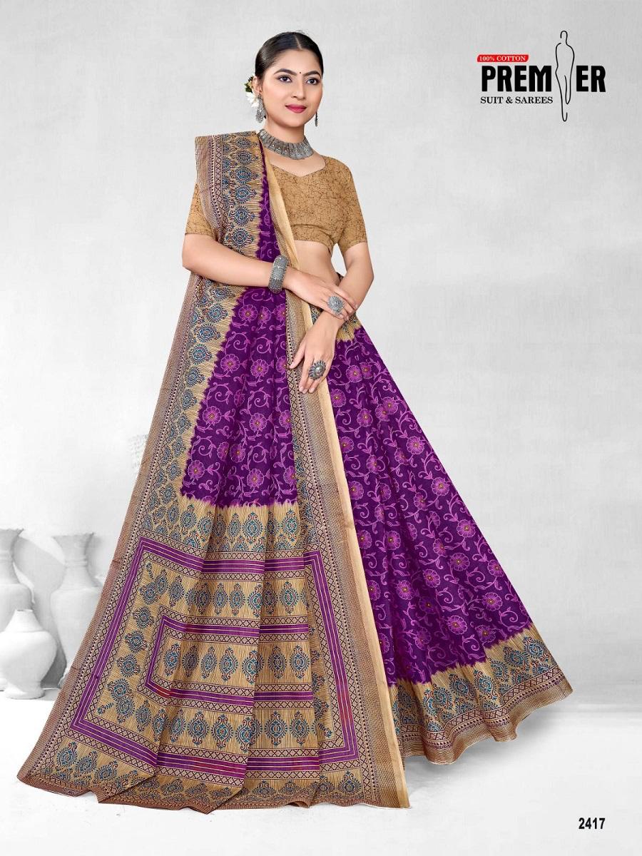 Saravani Vol 24 Premier Cotton Sarees Wholesaler India