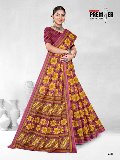 Saravani Vol 24 Premier Cotton Sarees Wholesaler India