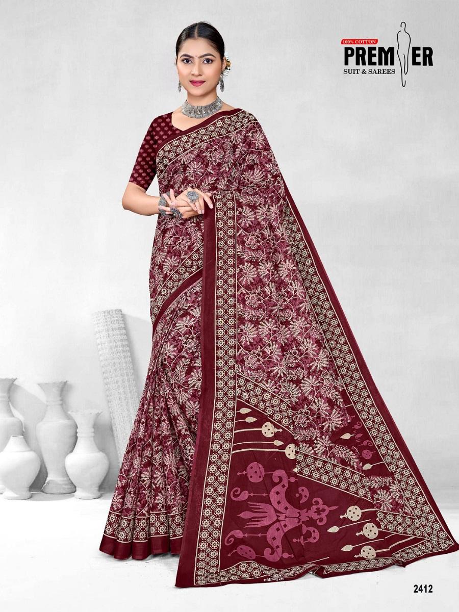 Saravani Vol 24 Premier Cotton Sarees Wholesaler India