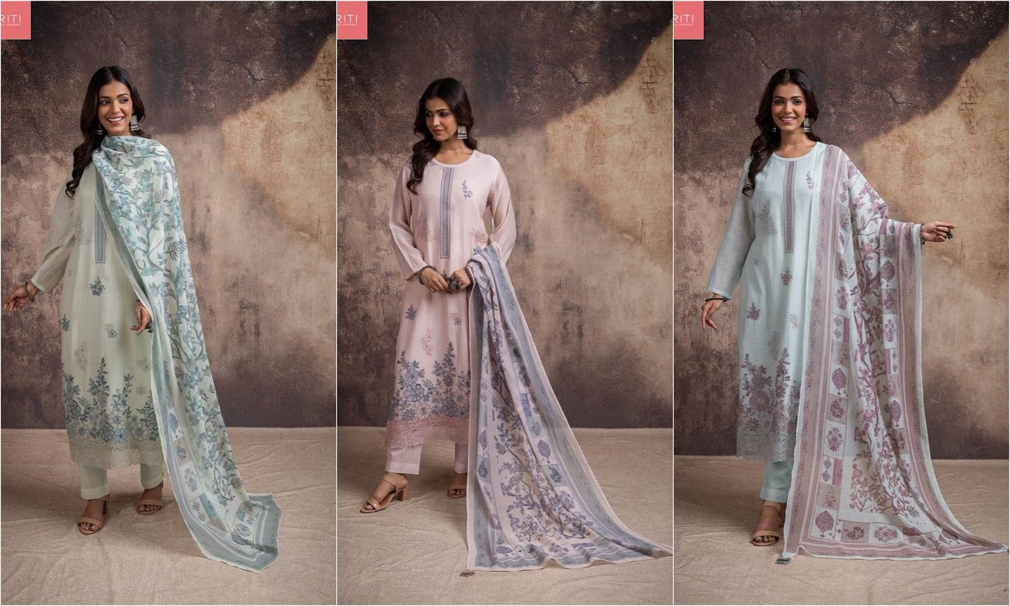 Sareen Naariti Banarasi Pant Style Suits Wholesaler Ahmedabad