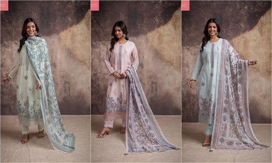 Sareen Naariti Banarasi Pant Style Suits Wholesaler Ahmedabad