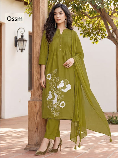 Sargam 2026 Ossm Chanderi Readymade Pant Style Suits Supplier India