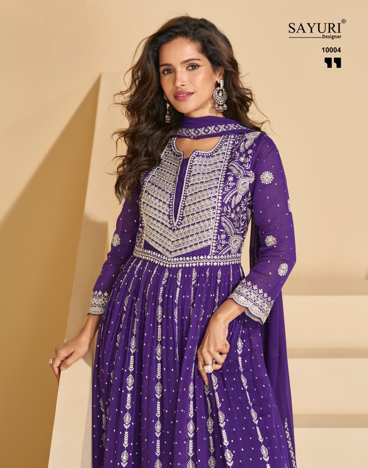 Sargam Sayuri Georgette Readymade Plazzo Style Suits Supplier