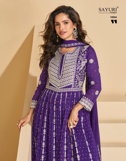 Sargam Sayuri Georgette Readymade Plazzo Style Suits Supplier