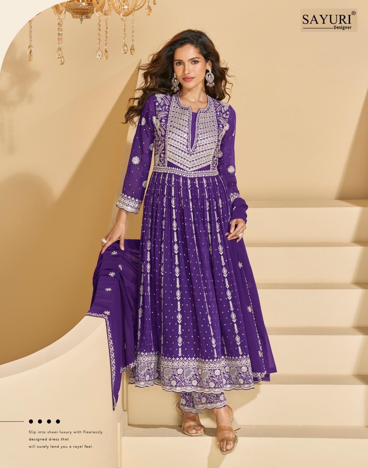 Sargam Sayuri Georgette Readymade Plazzo Style Suits Supplier