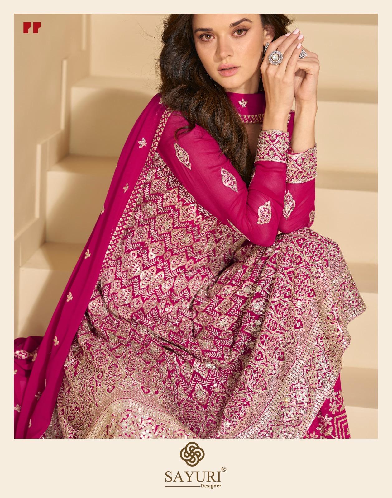 Sargam Sayuri Georgette Readymade Plazzo Style Suits Supplier