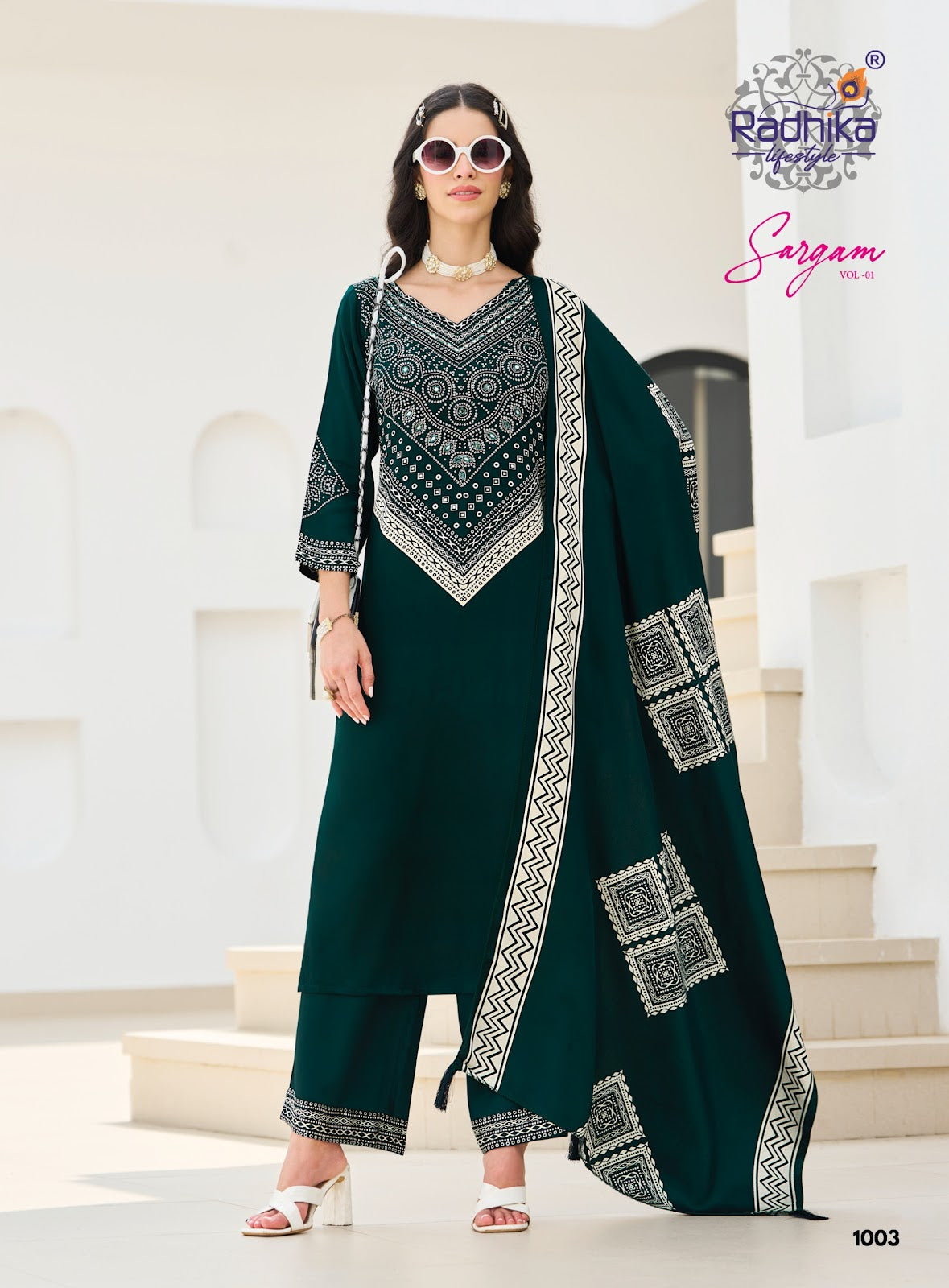 Sargam Vol 1 Radhika Lifestyle Gaji Silk Readymade Plazzo Style Suits Wholesale Price
