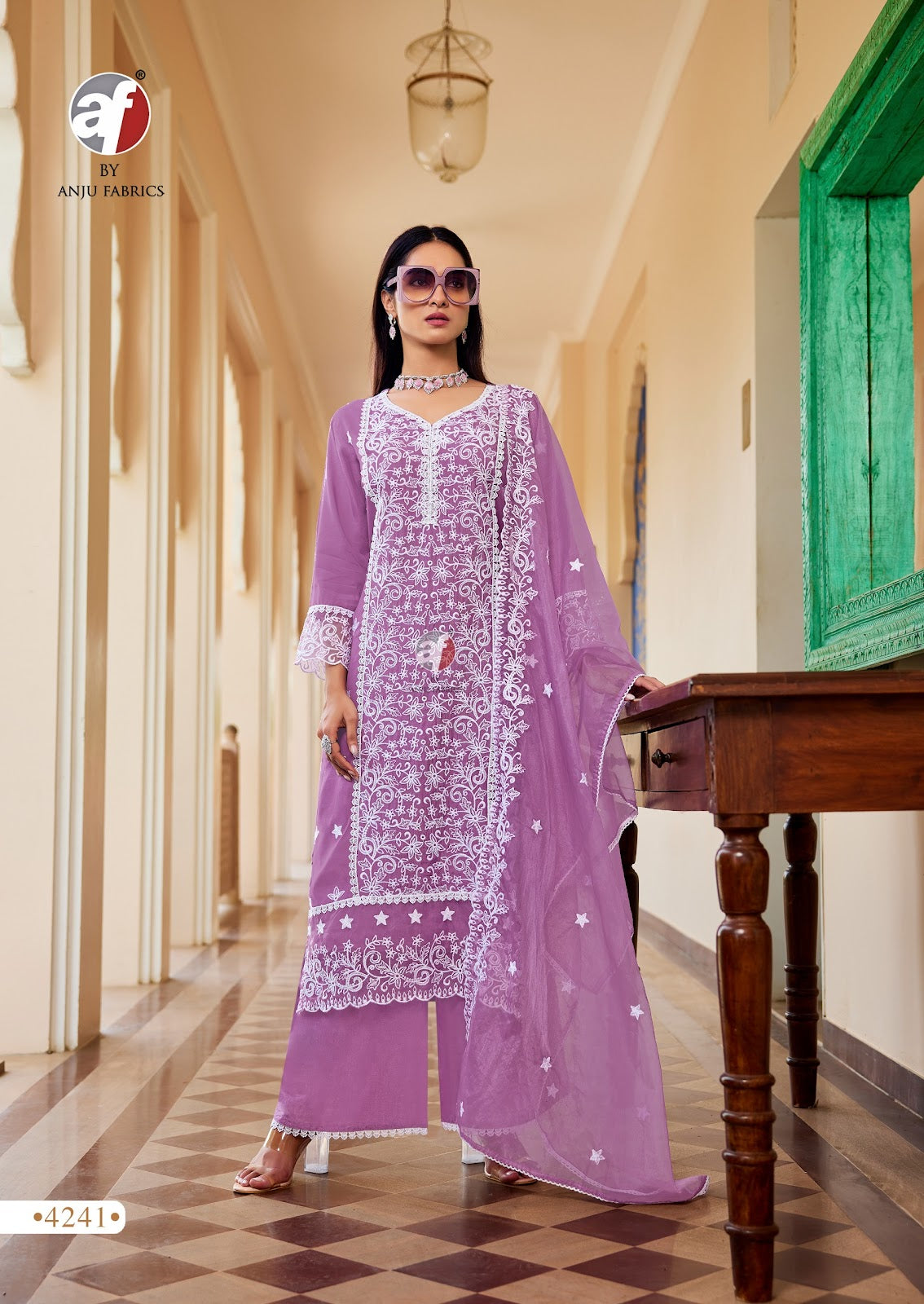 Sargam Vol 2 Af Muslin Readymade Plazzo Style Suits Supplier India