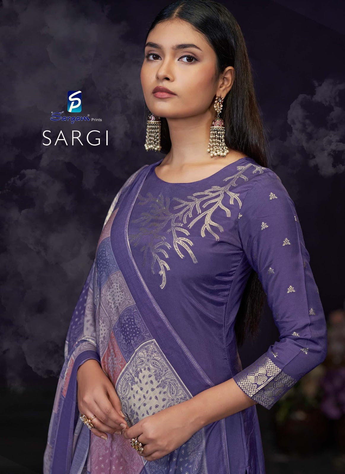 Sargi Sargam Prints Muslin Jacquard Pant Style Suits Exporter India
