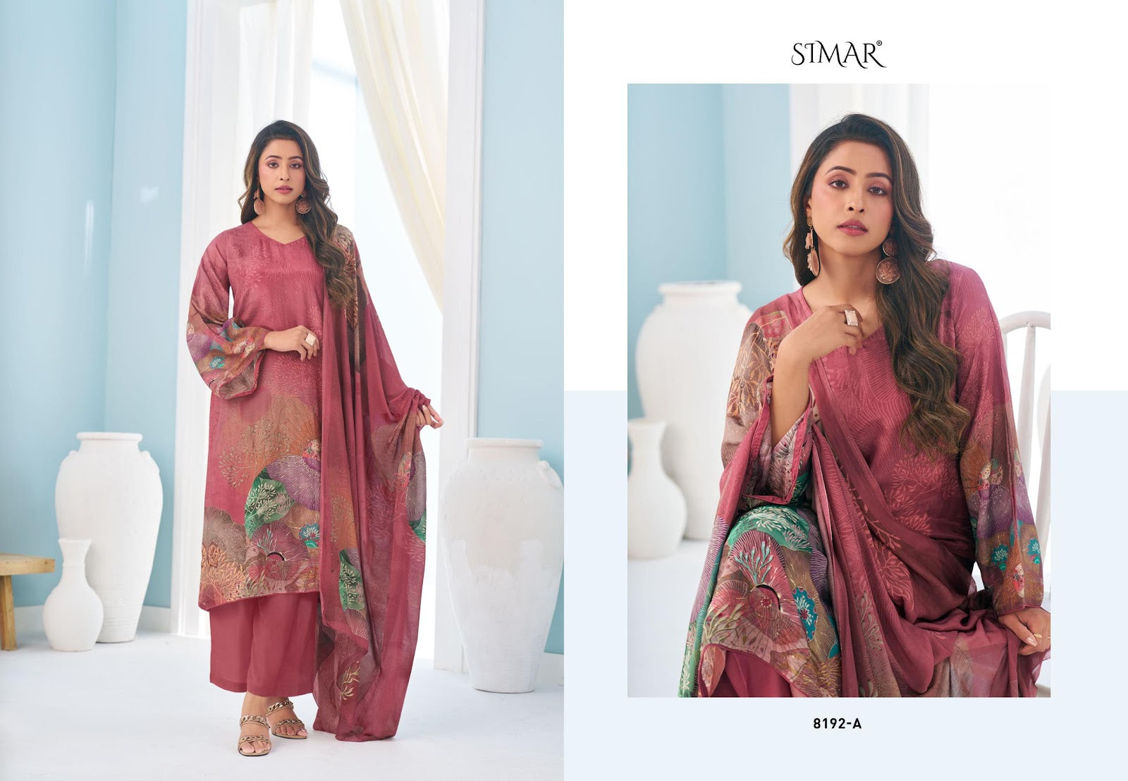 Sargoshi Simar Pure Viscose Muslin Pant Style Suits Wholesaler Gujarat