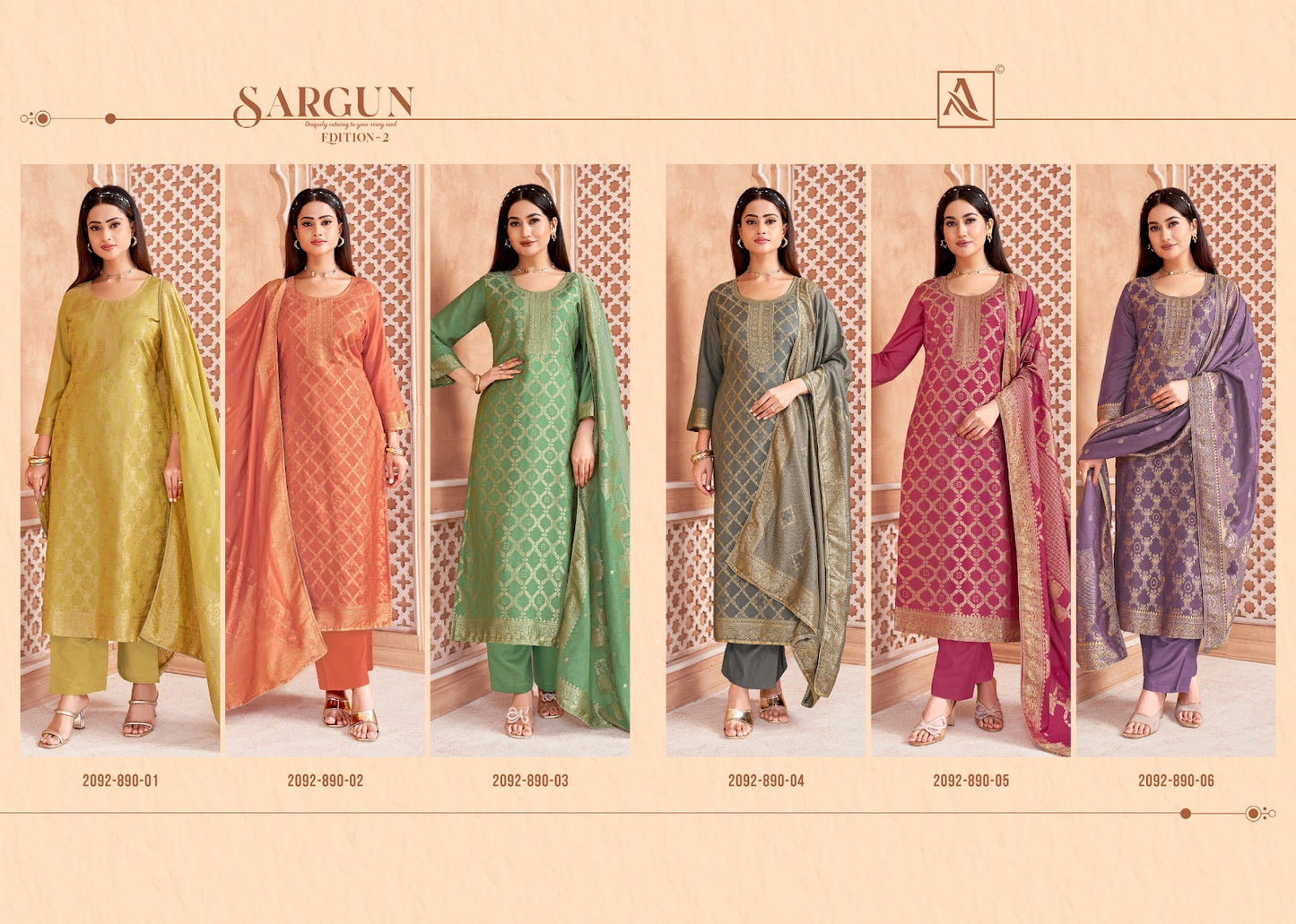 Sargun Edition 2 Alok Karachi Salwar Suits Supplier