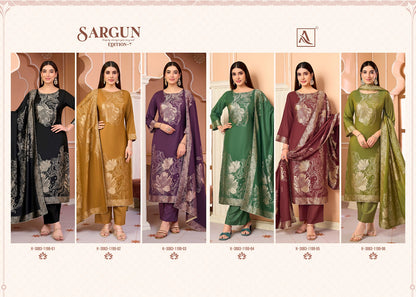 Sargun Edition 7 Alok Viscose Maslin Karachi Salwar Suits Exporter Ahmedabad