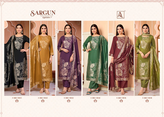 Sargun Edition 7 Alok Viscose Maslin Karachi Salwar Suits Exporter Ahmedabad