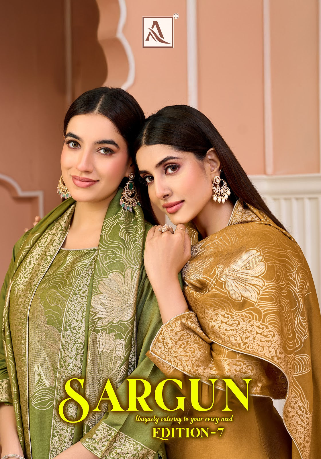 Sargun Edition 7 Alok Viscose Maslin Karachi Salwar Suits Exporter Ahmedabad
