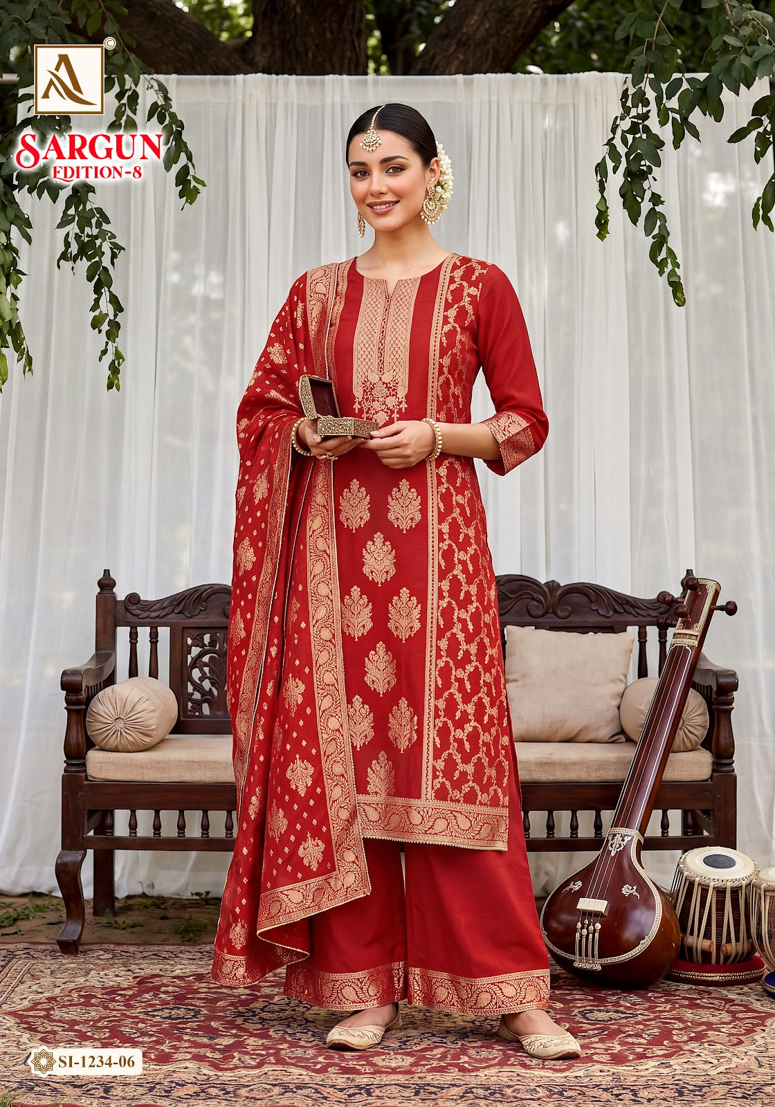 Sargun Edition 8 Alok Viscose Maslin Karachi Salwar Suits Supplier