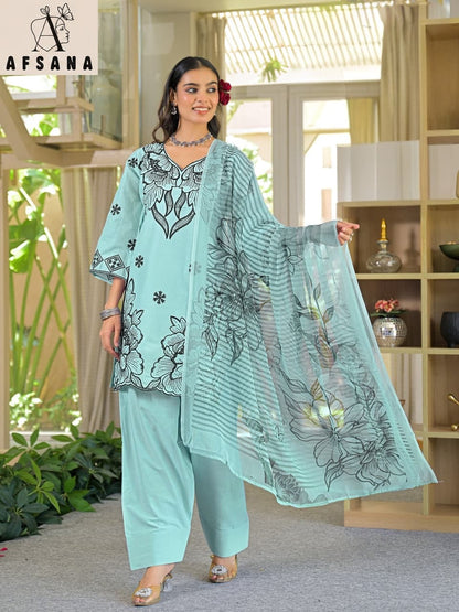 Sargun Farshi Afsana Cotton Pakistani Readymade Suits Supplier Ahmedabad