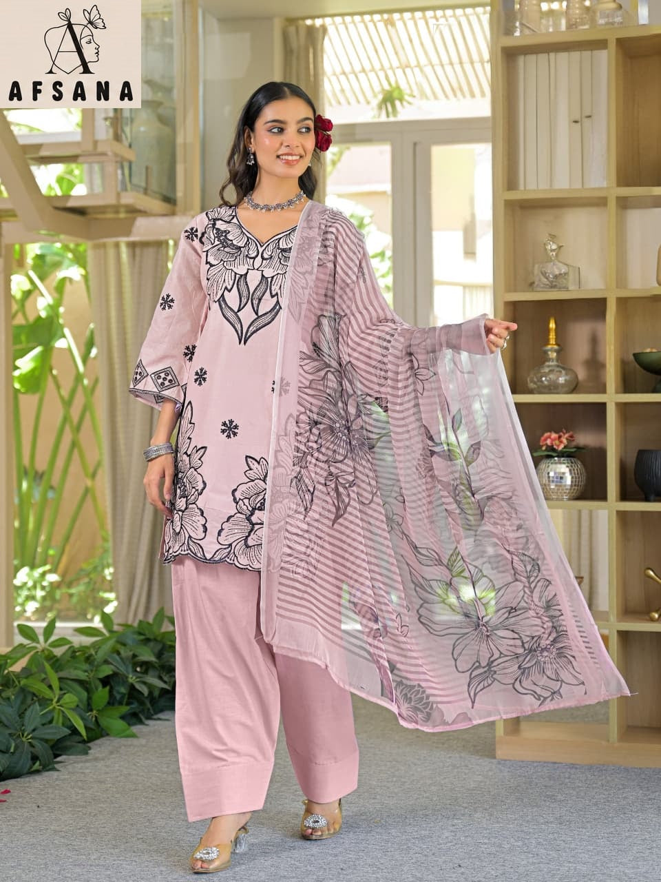 Sargun Farshi Afsana Cotton Pakistani Readymade Suits Supplier Ahmedabad