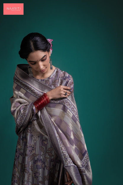Sarika 147 Naariti Silk Jacquard Pant Style Suits Supplier Ahmedabad