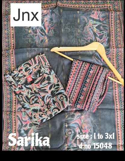Sarika 1506 Jnx Vertican Readymade Pant Style Suits Wholesale Price