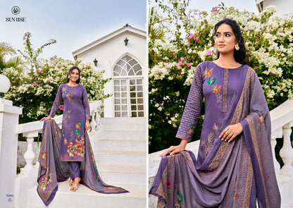 Sarika Sunrise Jam Satin Pant Style Suits Wholesale Price