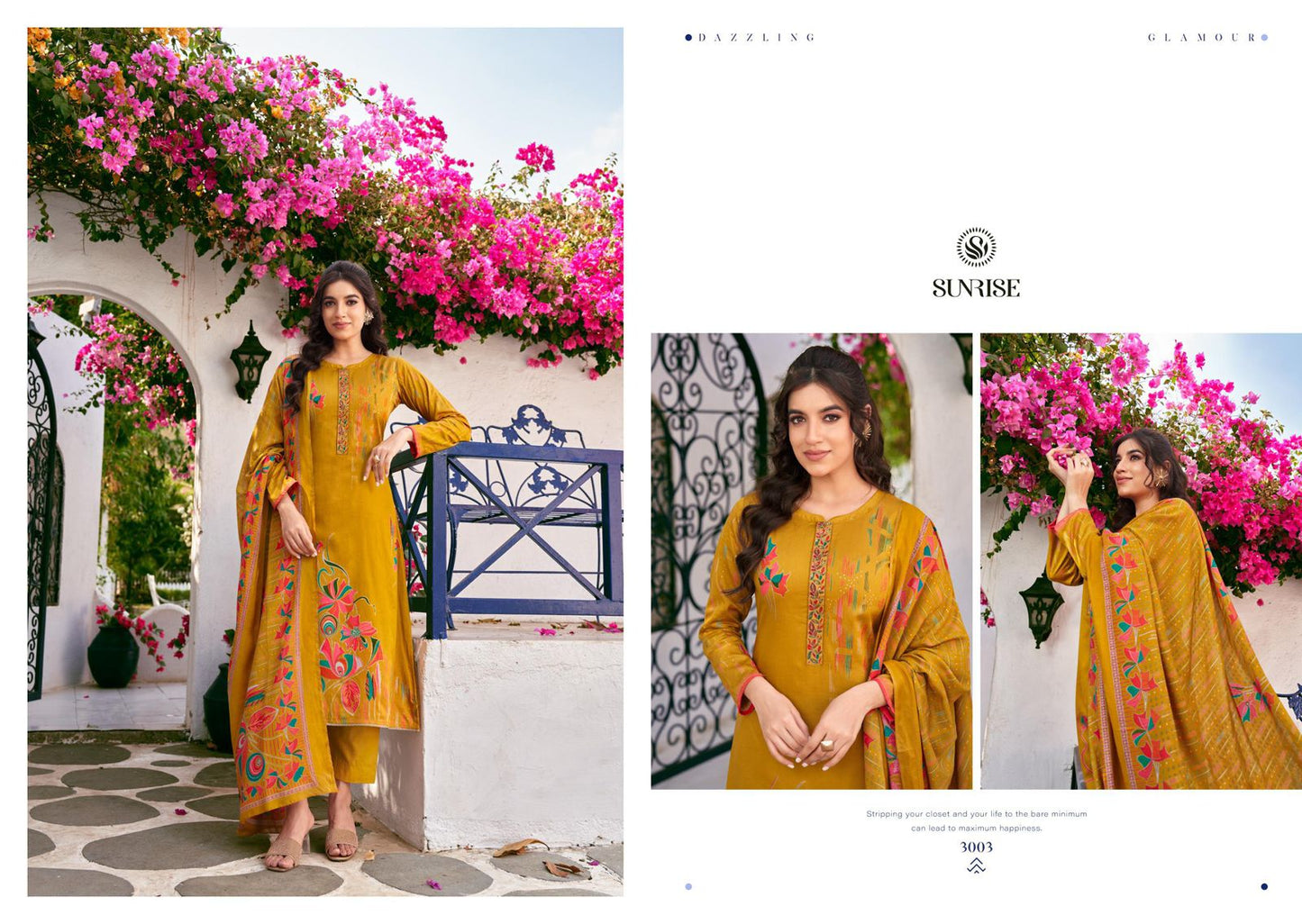Sarika Sunrise Jam Satin Pant Style Suits Wholesale Price