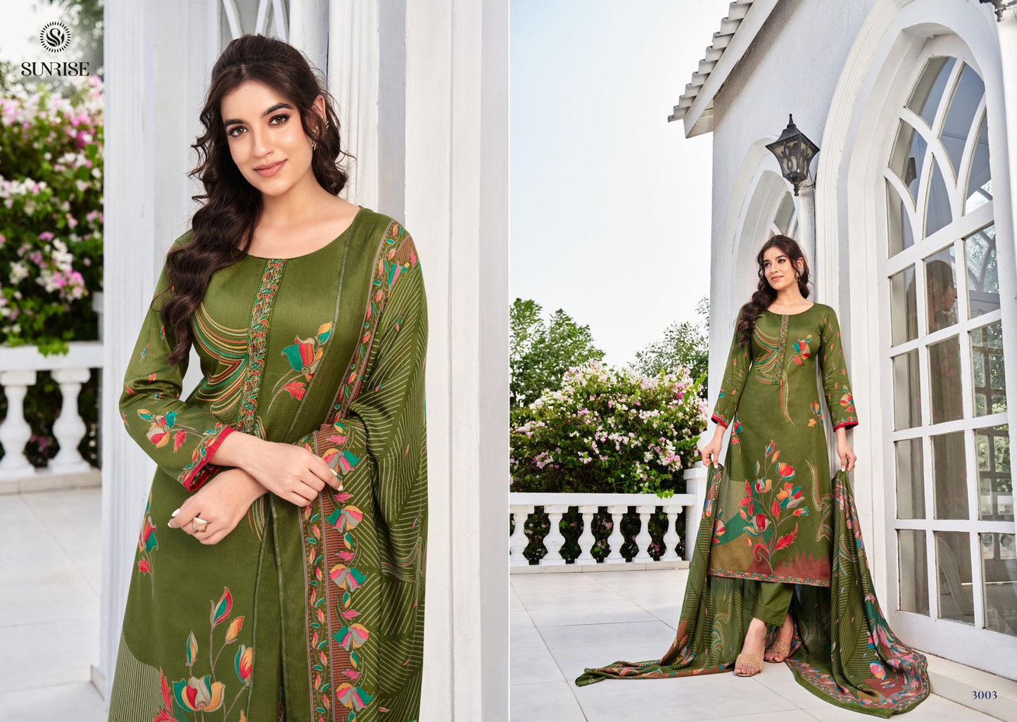Sarika Sunrise Jam Satin Pant Style Suits Wholesale Price
