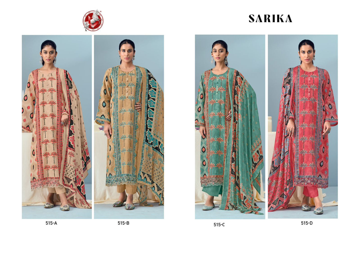 Sarika Vivek Mul Chanderi Pant Style Suits Wholesaler