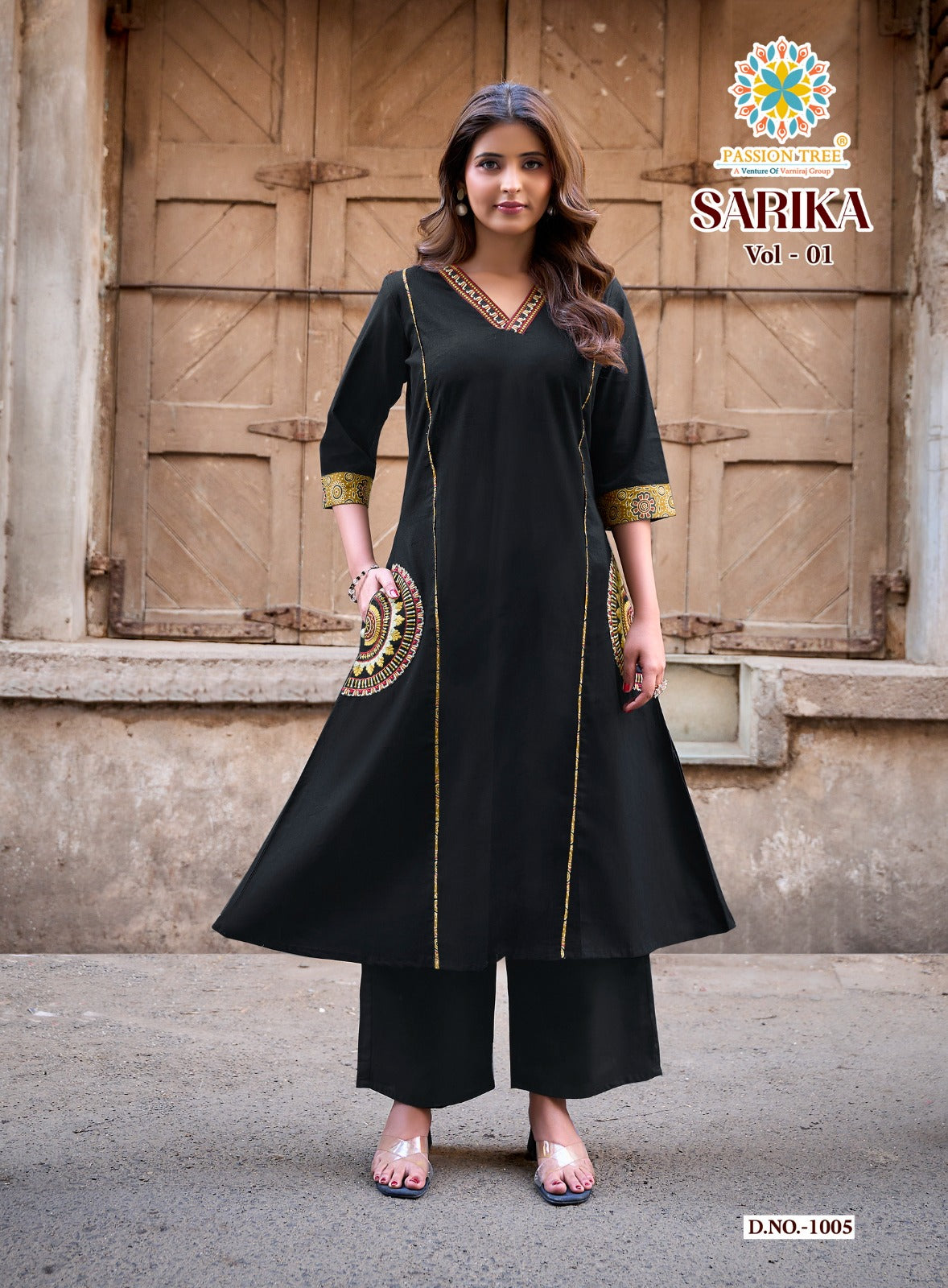 Sarika Vol 1 Passion Tree Cotton Dhabu Kurti Plazzo Set Supplier Ahmedabad