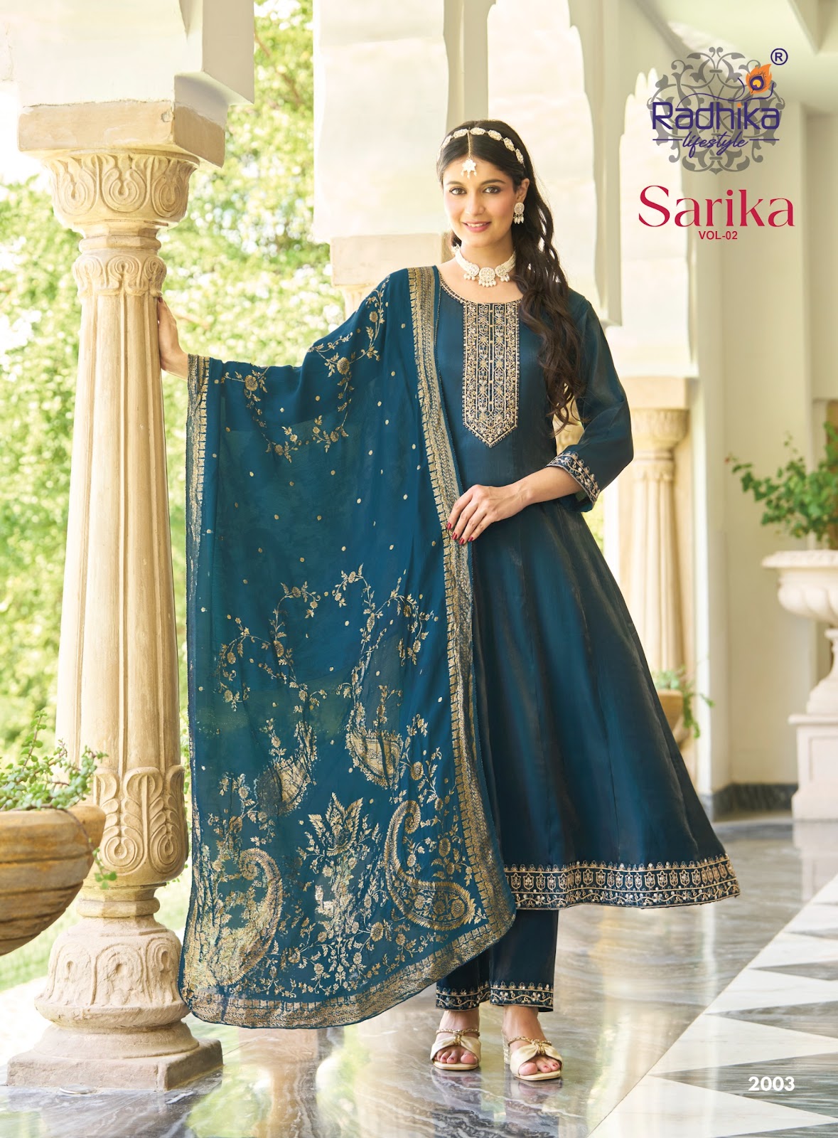 Sarika Vol 2 Radhika Lifestyle Roman Readymade Anarkali Suits Manufacturer Ahmedabad
