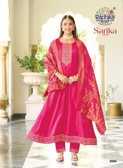 Sarika Vol 2 Radhika Lifestyle Roman Readymade Anarkali Suits Manufacturer Ahmedabad