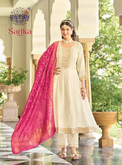 Sarika Vol 2 Radhika Lifestyle Roman Readymade Anarkali Suits Manufacturer Ahmedabad